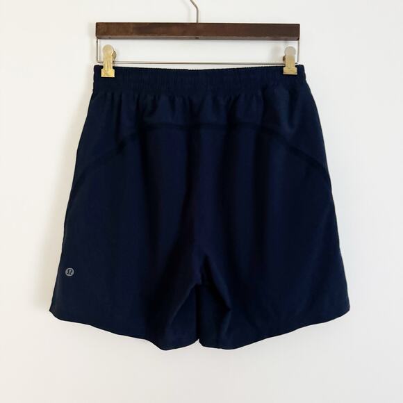 LULULEMON Pace Breaker Linerless Shorts True Navy Blue Medium M - Picture 7 of 10